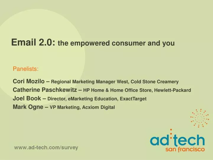 email 2 0 the empowered consumer and you
