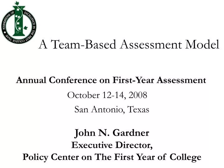 a team based assessment model