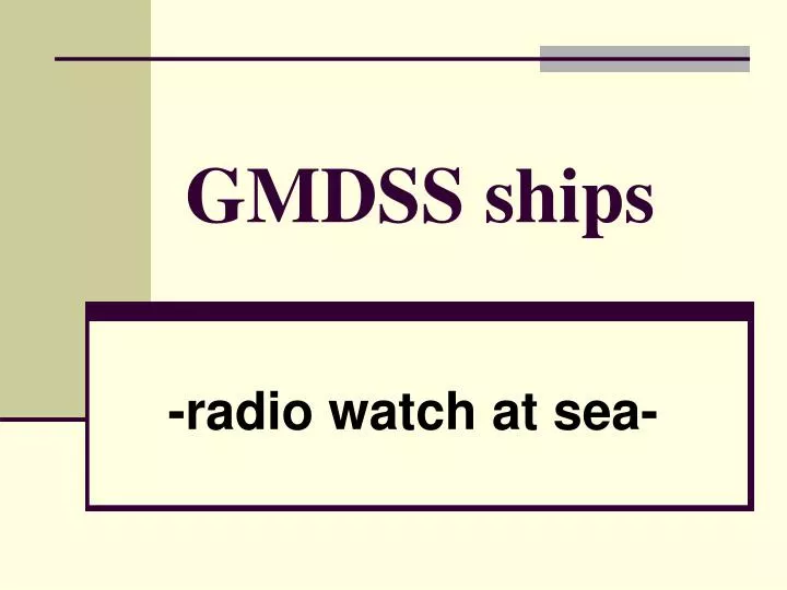 gmdss ships