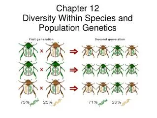 Chapter 12 Diversity Within Species and Population Genetics