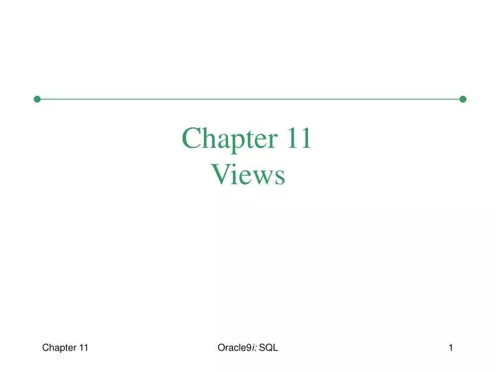 chapter 11 views