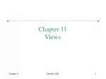 Maximizing Views in Oracle9i SQL: Creating, Updating, and Dropping Views - slide 1