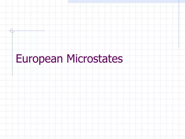 european microstates