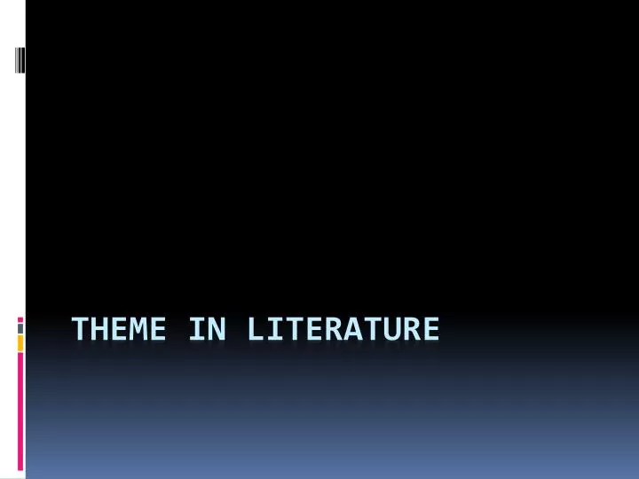 theme in literature