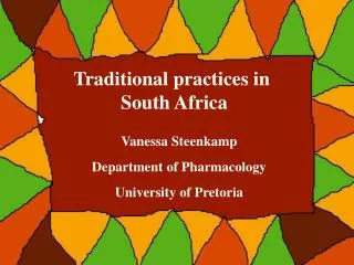 Traditional practices in South Africa