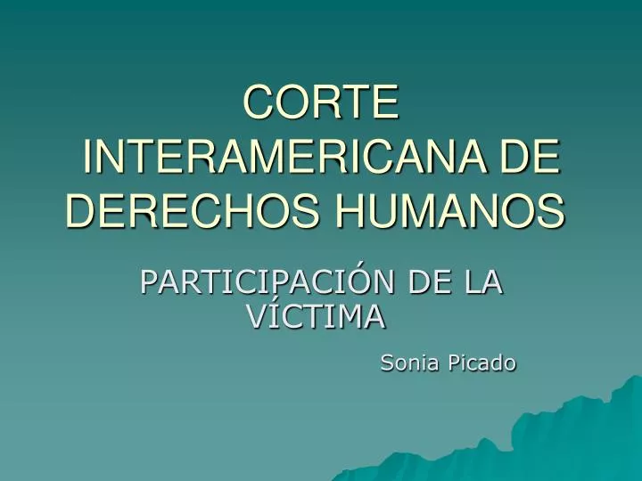 corte interamericana de derechos humanos