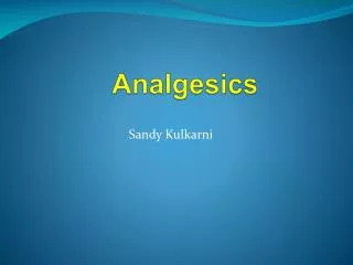 Analgesics