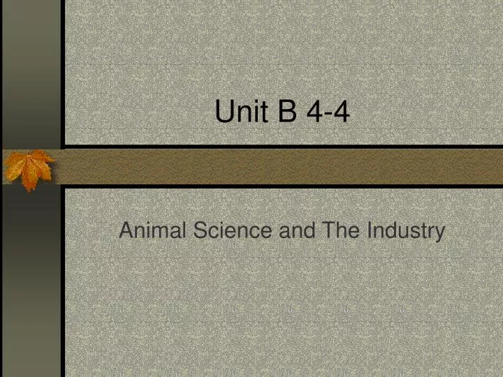unit b 4 4