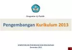Pengembangan Kurikulum 2013 - slide 1