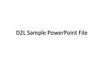 D2L Sample PowerPoint File