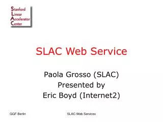 SLAC Web Service