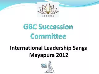 GBC Succession Committee