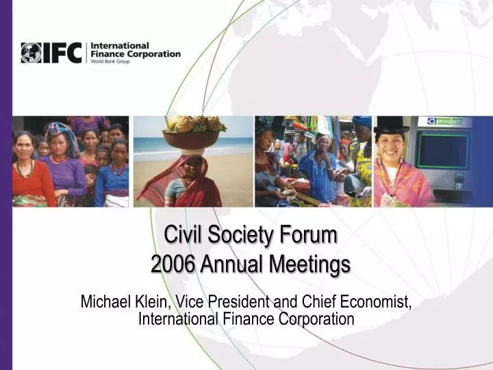 civil society forum 2006 annual meetings