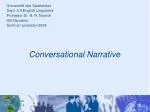 Conversational Narrative - slide 1