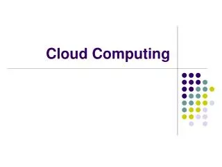 Cloud Computing