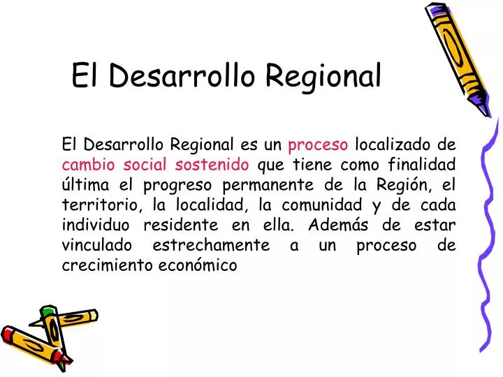 el desarrollo regional