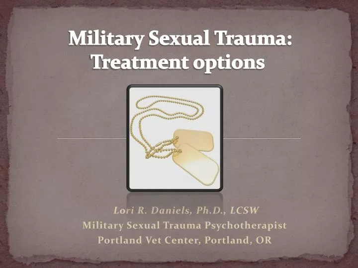 military sexual trauma treatment options