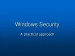Windows Security - slide 1