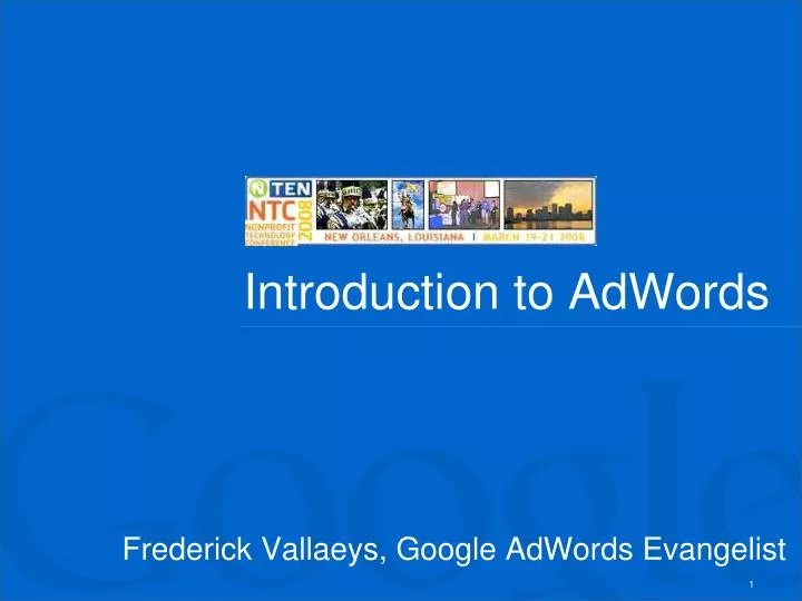 introduction to adwords