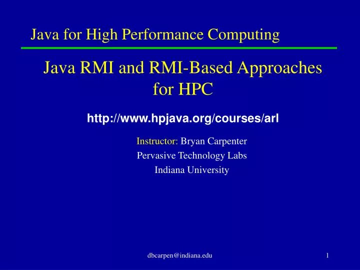 java for high performance computing