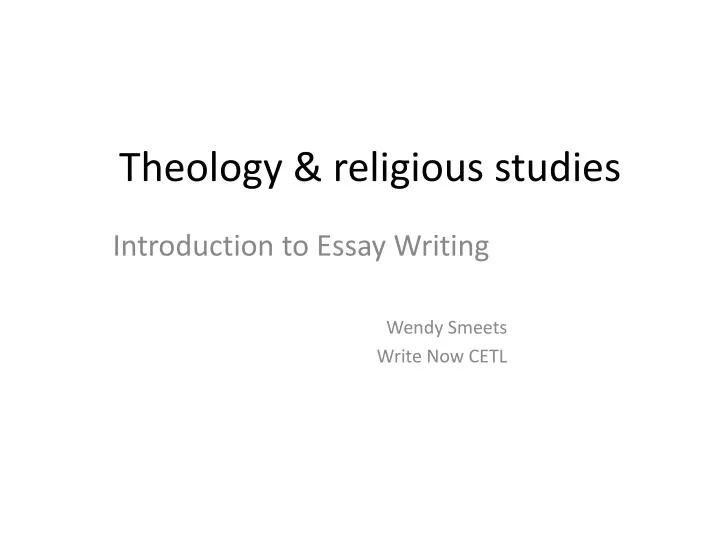 theology religious studies