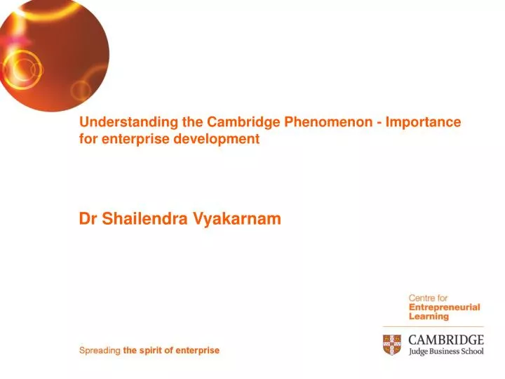 understanding the cambridge phenomenon importance for enterprise development