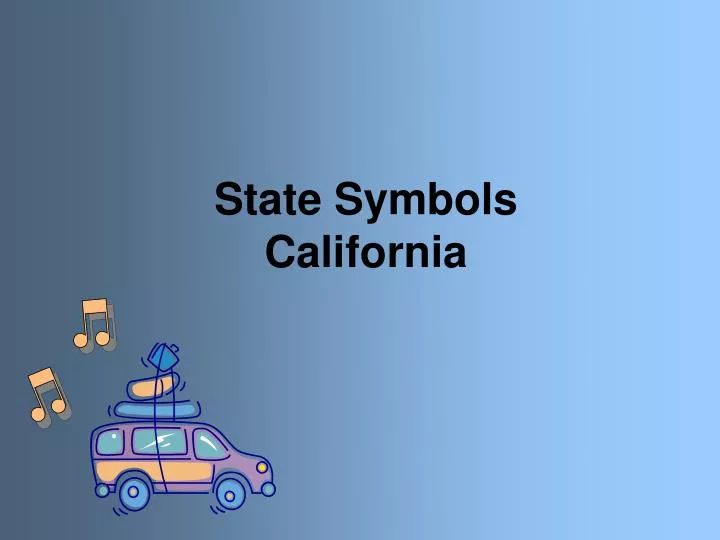 state symbols california