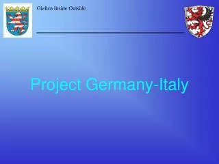 Project Germany-Italy