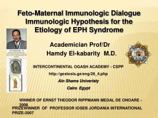 Academician Prof/Dr   Hamdy El-kabarity  M.D .