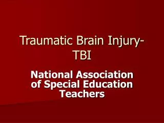 traumatic brain injury tbi