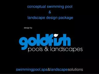 conceptual swimming pool &amp; landscape design package