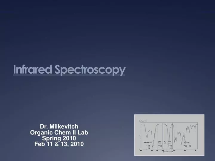 infrared spectroscopy
