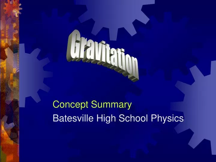 concept summary batesville high school physics
