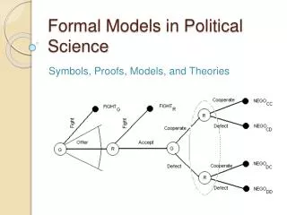 Formal Models in Political Science
