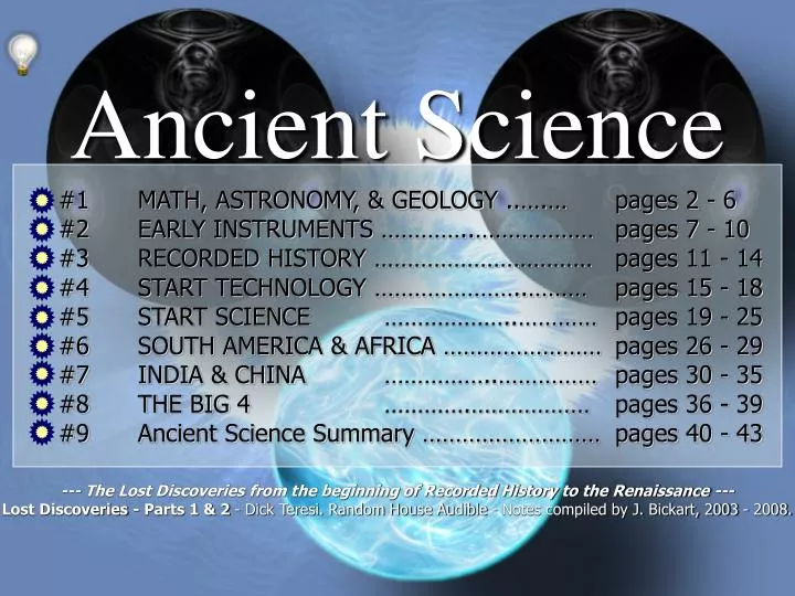 ancient science