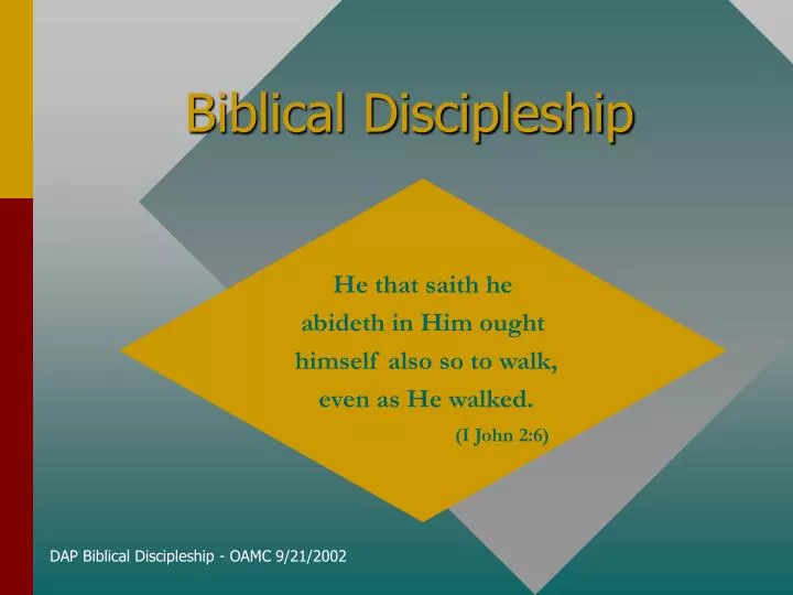 biblical discipleship