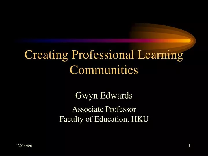 creating professional learning communities
