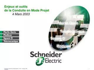 enjeux et outils de la conduite en mode projet 4 mars 2003