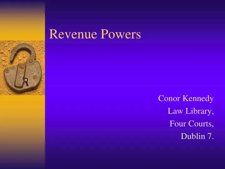 revenue powers