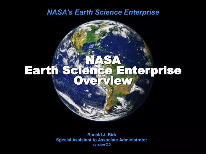nasa earth science enterprise overview