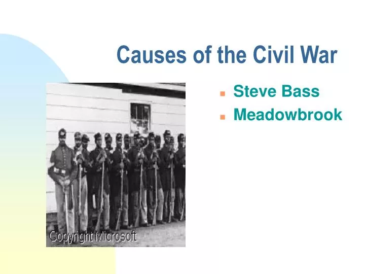 causes of the civil war