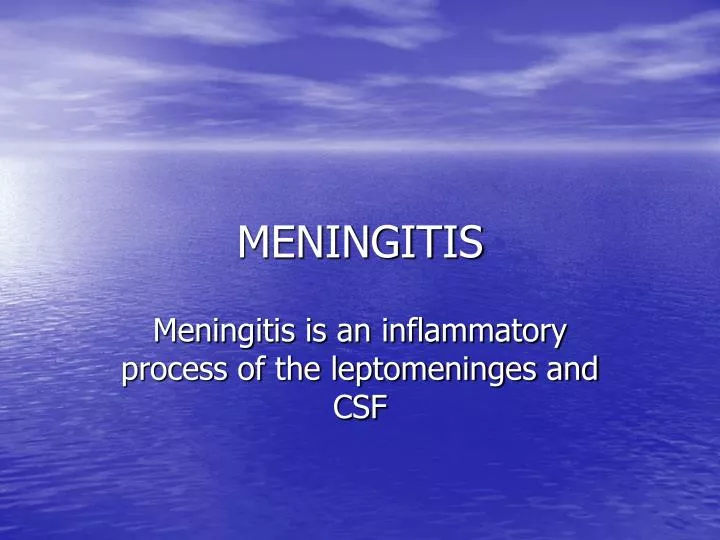 meningitis