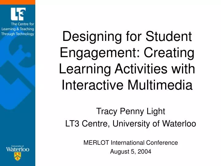 designing for student engagement creating learning activities with interactive multimedia