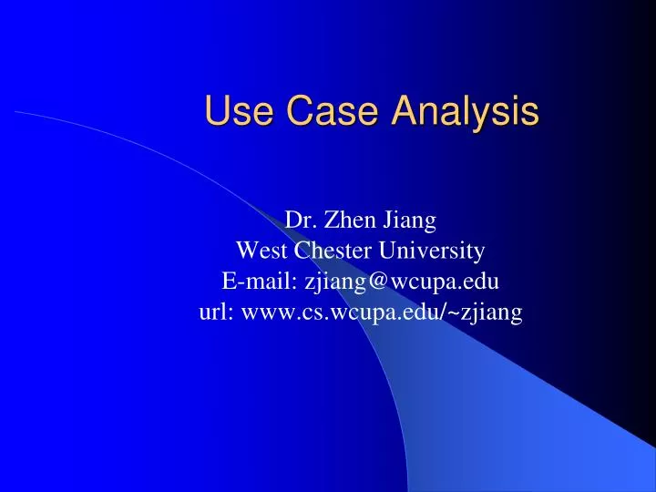 use case analysis