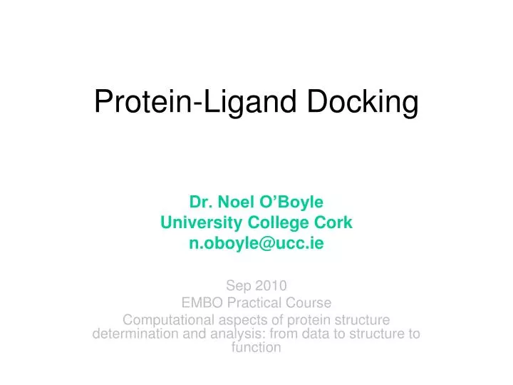 protein ligand docking