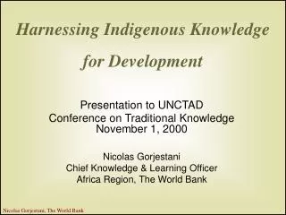 Harnessing Indigenous Knowledge for Development