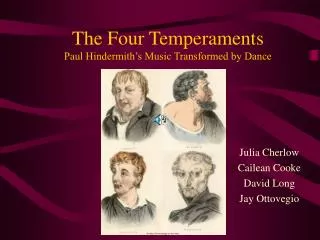 The Four Temperaments Paul Hindermith’s Music Transformed by Dance