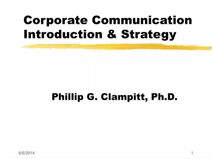 corporate communication introduction strategy
