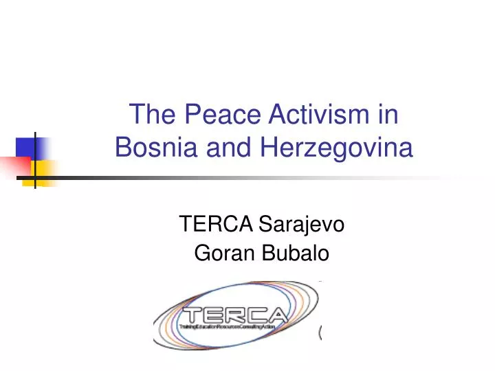 the peace activism in bosnia and herzegovina