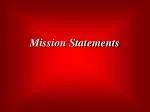 Mission Statements - slide 1